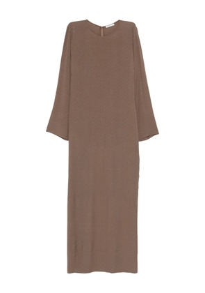 By Malene Birger Kallas long-sleeve maxi dress - Brown