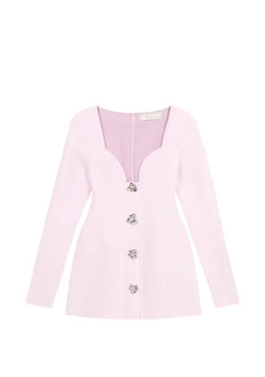 Blumarine button-embellishment mini dress - Pink