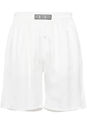 LGN LOUIS GABRIEL NOUCHI patterned-jacquard shorts - White