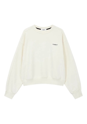 TOMBOY logo-embroidered sweatshirt - Neutrals