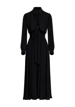 Elie Saab embroidered maxi dress - Black