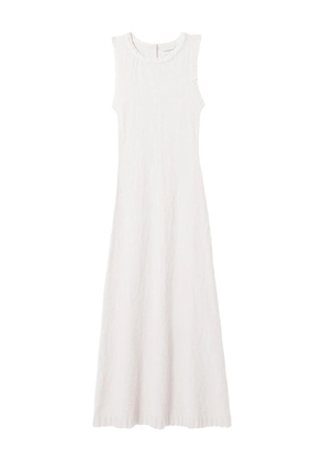 Claudie Pierlot ruffled-trim midi dress - Neutrals