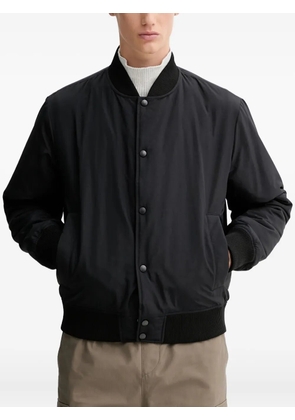 HUGO ribbed-trim graphic-print jacket - Black