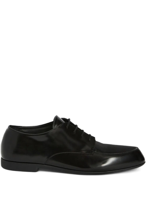 Jil Sander leather derby shoes - Black