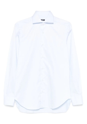 Barba long-sleeve cotton shirt - Blue