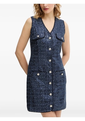 GUESS USA button pocket shift mini dress - Blue