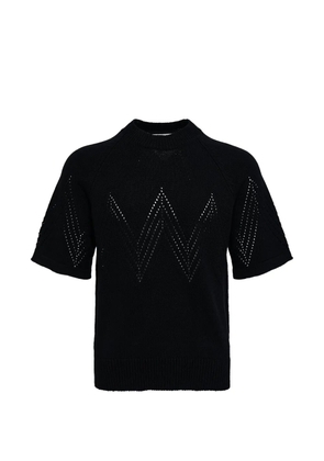 Jil Sander perforated cotton T-shirt - Black