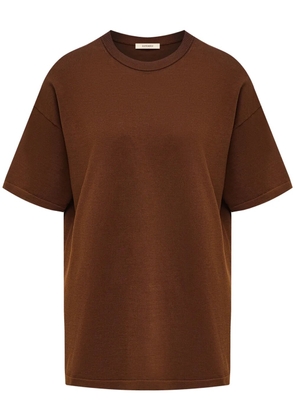 12 STOREEZ round-neck short-sleeve T-shirt - Brown