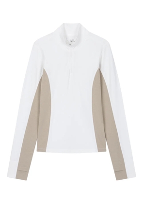 TOMBOY half-zip panelled sweatshirt - White