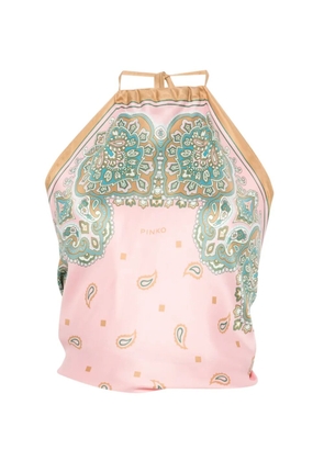 PINKO paisley-print scarf-style top