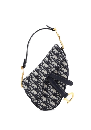 Christian Dior Pre-Owned Saddle Handbag Oblique Canvas Mini shoulder bag - Blue