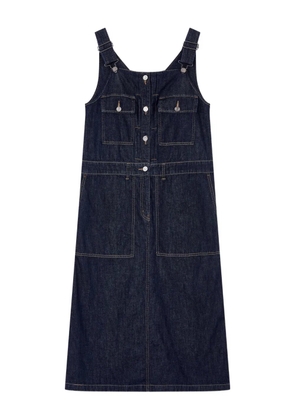 TOMBOY button-fastening pocket dress - Blue