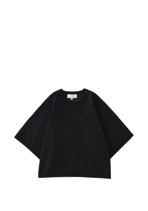 Studio Nicholson raglan-sleeve mata knit - Black