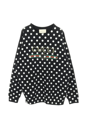 Gucci Pre-Owned 2010s polka-dot sweatshirt - Black