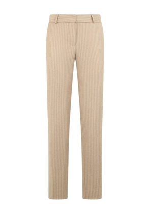 Brooks Brothers pinstripe-pattern virgin-wool trousers - Neutrals