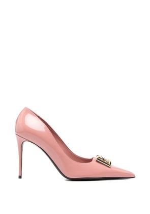 Dolce & Gabbana Pre-Owned 90mm logo-detailing pumps - Pink