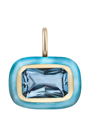 Mason and Books blue-topaz pendant - Gold