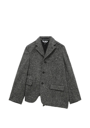 Black Comme Des Garçons button flap-pocket blazer - Grey