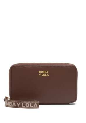 Bimba y Lola zip strap wallet - Brown