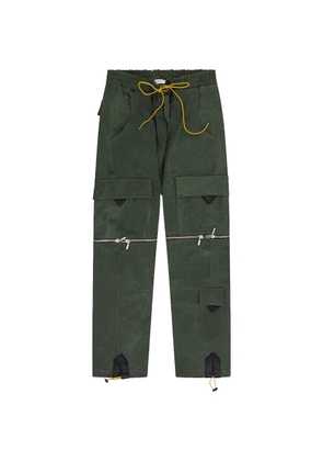 RHUDE zip-detail cargo pants - Green