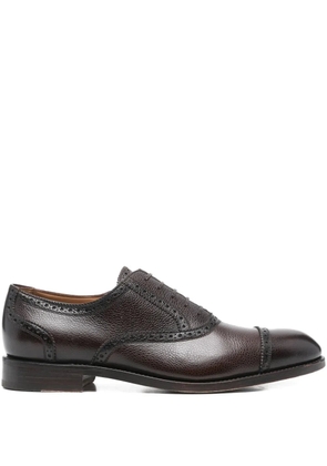 Ferragamo Pre-Owned lace-up leather Oxford shoes - Brown