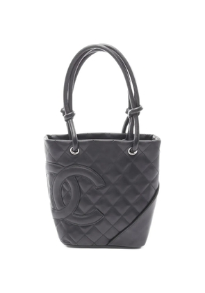 CHANEL Pre-Owned 2004-2005 small Cambon Line tote bag - Black