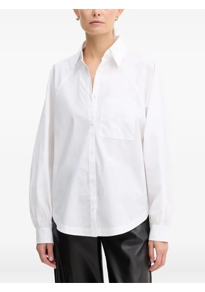 BOSS long-sleeve cotton shirt - White