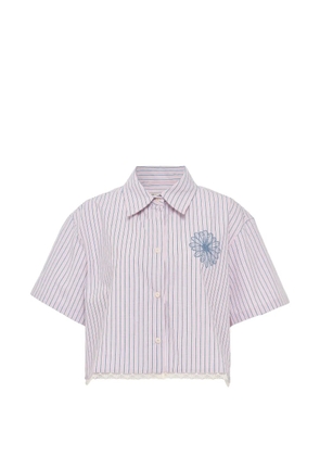 Mardi Mercredi Les Petites striped cotton shirt - Pink