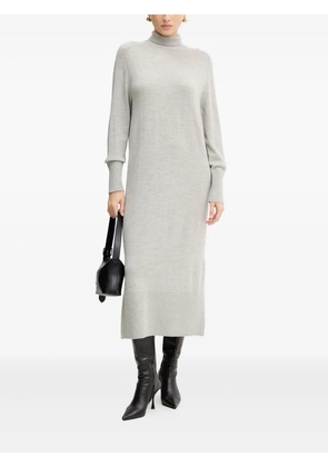 BOSS roll-neck midi dress - Grey