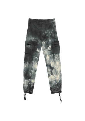 Off-White Strass tie-dye trousers - Black