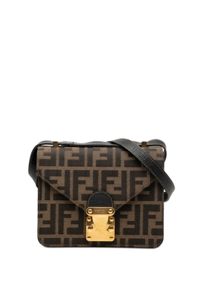 Fendi Pre-Owned 20th Century Zucca Canvas Flap crossbody bag - Brown
