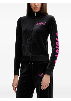 Juicy Couture velvet zip-up sweatshirt - Black