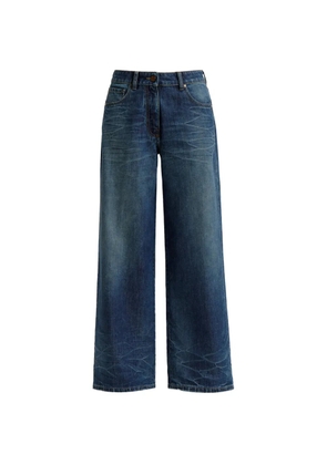 Peserico logo-patch jeans - Blue