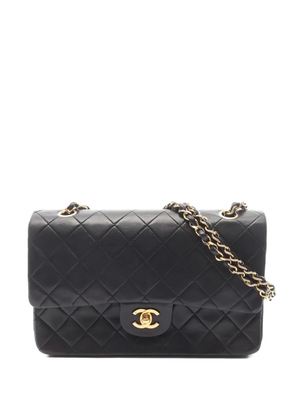 CHANEL Pre-Owned 1986-1988 Double Flap chain-strap shoulder bag - Black