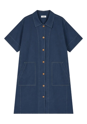 TOMBOY denim button-up midi dress - Blue