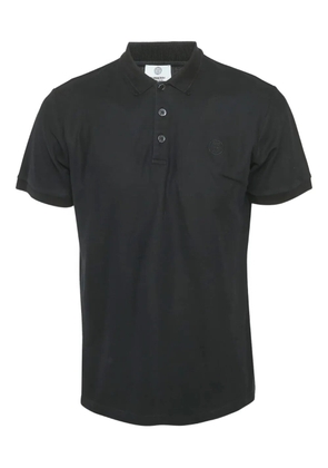 Burberry Pre-Owned logo-embroidered polo shirt - Black