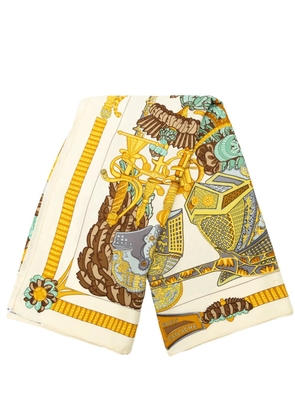 Hermès Pre-Owned 2000-2020 Armets En Panache Silk Scarf scarves - Brown