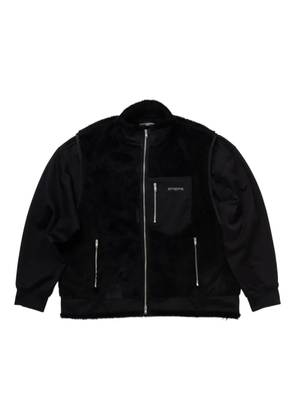 Mastermind World sherpa skull layered jacket - Black