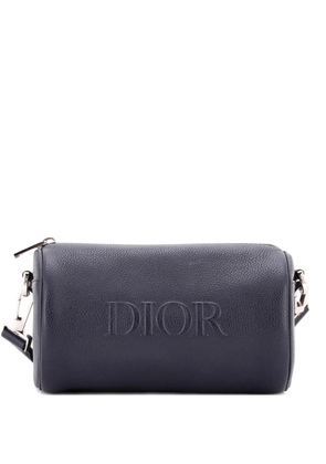 Christian Dior Pre-Owned Logo Roller Messenger Bag Embossed Leather shoulder bag - Blue