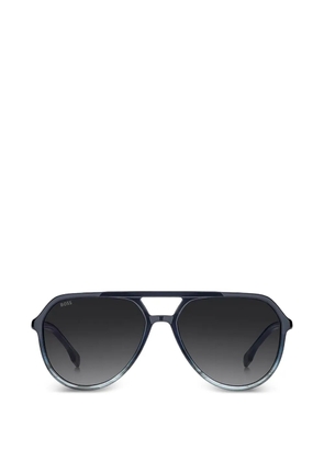 BOSS Browline tinted lenses sunglasses - Blue