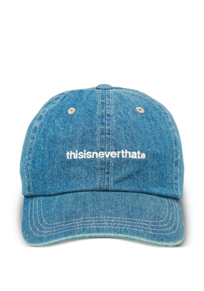 This Is Never That denim logo cap - Blue