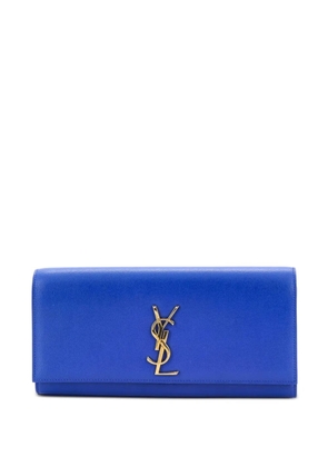 Saint Laurent Pre-Owned Classic Monogram Leather Long clutch bag - Blue