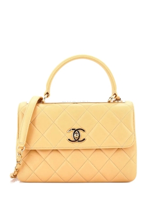 CHANEL Pre-Owned Trendy CC Top Handle Bag Quilted Lambskin Small shoulder bag - Neutrals
