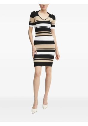 GUESS USA striped polo dress - Black