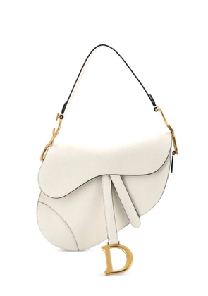 Christian Dior Pre-Owned Saddle Handbag Leather Medium shoulder bag - White
