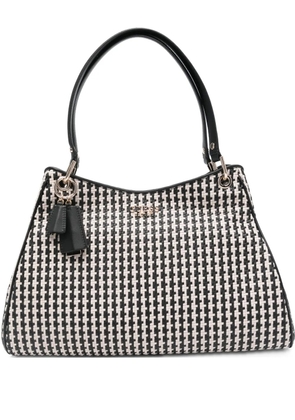 GUESS USA houndstooth tote bag - Black