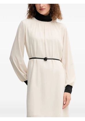 Gaudi belt midi dress - Neutrals