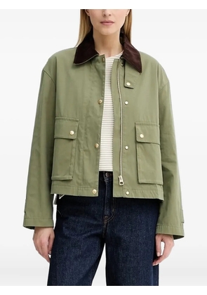 Marc O'Polo corduroy-collar buttoned jacket - Green