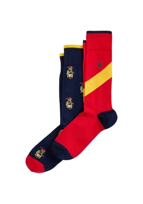 Polo Ralph Lauren embroidered socks (pack of two) - Blue