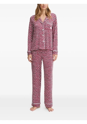 DKNY heart-print pyjama set - Red